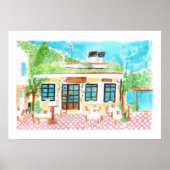 Sofas Taverna, Crete, Greeceポスター ポスター (正面)