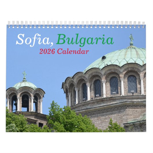 Sofia Bulgaria 2026カレンダー カレンダー (カバー)