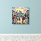 Sofia Bulgaria Alexander Nevsky Cathedral Wall Art キャンバスプリント (インサイチュ (ウッドフロア))