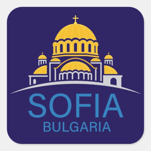 Sofia Bulgaria European Union スクエアシール (正面)