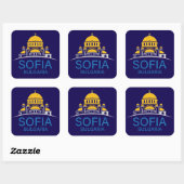 Sofia Bulgaria European Union スクエアシール (シート)