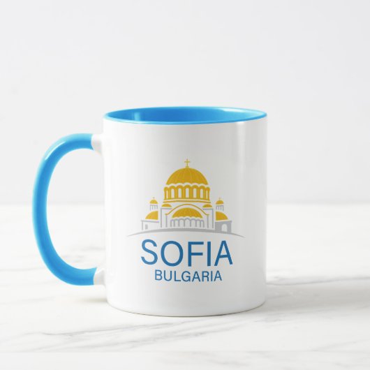 Sofia Bulgaria European Union マグカップ (左)