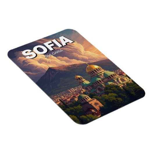Sofia Bulgaria Travel マグネット (右側)