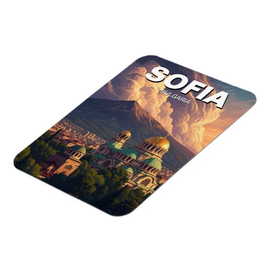 Sofia Bulgaria Travel マグネット (左側)