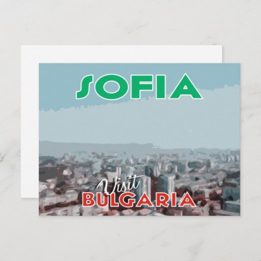 Sofia, Visit Bulgaria ポストカード (正面/裏面)