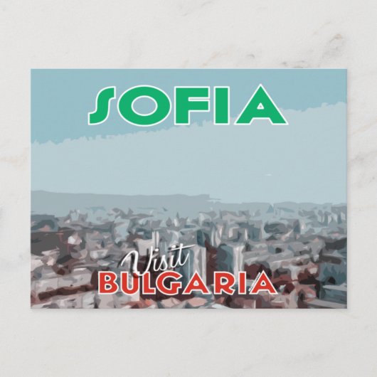 Sofia, Visit Bulgaria ポストカード (正面)