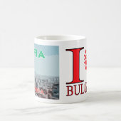 Sofia, Visit Bulgaria I Love Coffee Mug コーヒーマグカップ (中央)