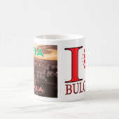 Sofia, Visit Bulgaria I Love Coffee Mug コーヒーマグカップ (中央)