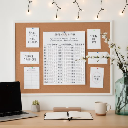 Soft 75 Challenge Habit Tracker ポスター
