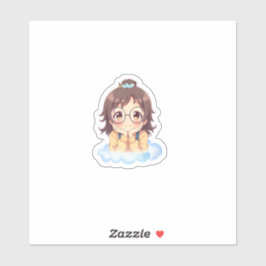 Soft Aesthetic Cute Kawaii Dreamy Girl Sticker シール