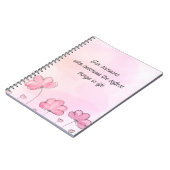 Soft Aesthetic Floral Notebook Cute Journal ノートブック (左側)