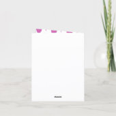 Soft and romantic Valentine’s Day card カード (裏面)