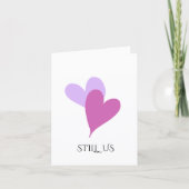Soft and romantic Valentine’s Day card カード (正面)