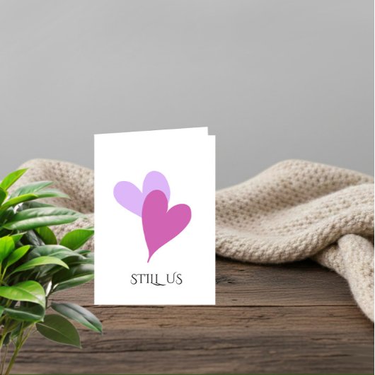 Soft and romantic Valentine’s Day card カード