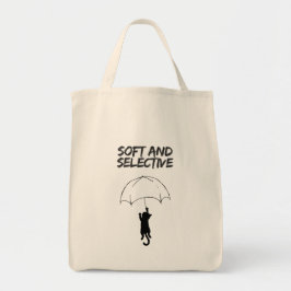 Soft and Selective - Cat Tote Bag Editable Quote トートバッグ