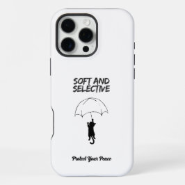 Soft and Selective – Custom Text Cat iPhone Case 16 Pro Maxケース