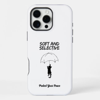 Soft and Selective – Custom Text Cat iPhone Case 16 Pro Maxケース