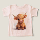 Soft and Stylish Baby T-Shirt Featuring a Happy Co (デザイン正面)