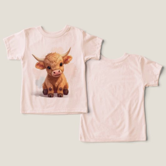 Soft and Stylish Baby T-Shirt Featuring a Happy Co (デザイン正面&裏面)