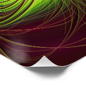 Soft and tenderness fractal fantasy flowers ポスター (コーナー)