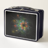 Soft and tenderness fractal fantasy flowers メタルランチボックス (正面)