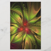 Soft and tenderness fractal fantasy flowers 便箋 (正面)