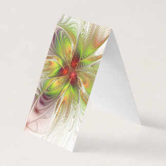 Soft and tenderness fractal fantasy flowers 名刺