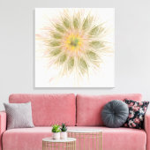 Soft and tenderness fractal fantasy flowers  metal キャンバスプリント (インサイチュ (リビング))