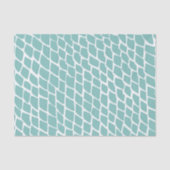 Soft Aqua White Fish Scales Mermaid Decoupage 薄葉紙 (正面)