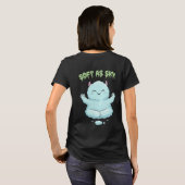 Soft as Sky: Kawaii Cloud Monster Zen Yoga & Medit Tシャツ (裏面フル)