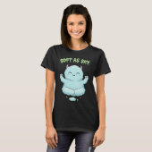 Soft as Sky: Kawaii Cloud Monster Zen Yoga & Medit Tシャツ (正面フル)