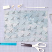 Soft Ash Blue Marble 薄葉紙 (クラフト)