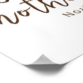 Soft Bear Mom Baby First Mothers Day Calm Love Art ポスター (角)