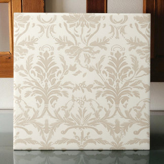 Soft Beige Damask タイル