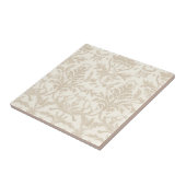 Soft Beige Damask タイル (側面)