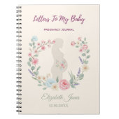 Soft Beige Floral Pregnancy Journal Keepsake ノートブック (正面)
