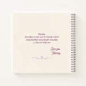 Soft Beige Floral Pregnancy Journal Keepsake ノートブック (裏面)