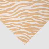 Soft Beige White Neutral Tiger Stripe Decoupage 薄葉紙 (詳細)