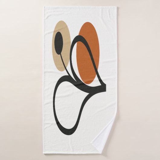 Soft Bloom Contemporary Botanical  バスタオル (バスタオル)