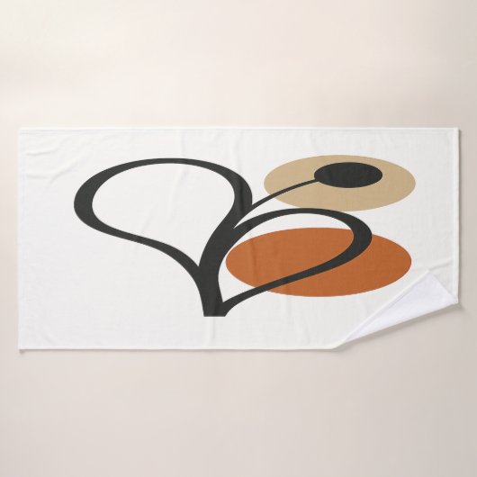 Soft Bloom Contemporary Botanical  バスタオル (バスタオル)