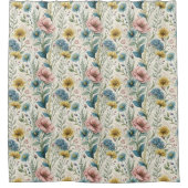 Soft Bloom Curtain Gift for Parents’ Special Day シャワーカーテン (正面)