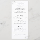Soft Bloom Elegance "4 *9" Wedding Menu メニュー (正面)