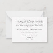 Soft Bloom Elegance Will You Be My Bridesmaid Card ノートカード (裏面)