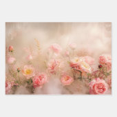 Soft Bloom Peach French Wrapping Decoupage Papers ラッピングペーパーシート (正面3)