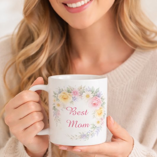 Soft Blooms for Mom コーヒーマグカップ