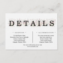 Soft Blooms Spring Floral Details Enclosure Card