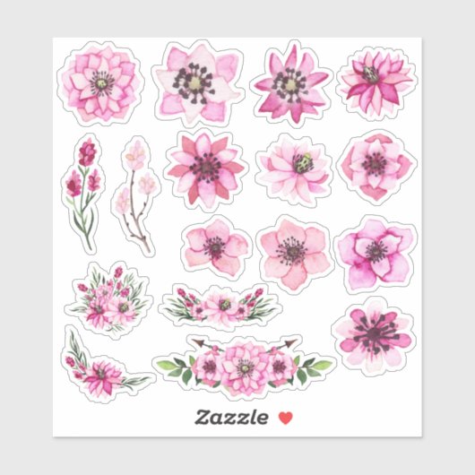 Soft Blossom Floral Collection シール (シート)