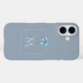 Soft Blue Aesthetic Bow with Custom Name Case-Mate Case-Mate iPhoneケース (裏面 (横))