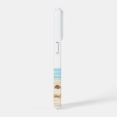 Soft Blue Beach Serenity Minimal Elegant Coastal  iPhoneケース (右側面)