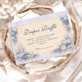 Soft Blue Blueberry Diapper Raffle エンクロージャーカード